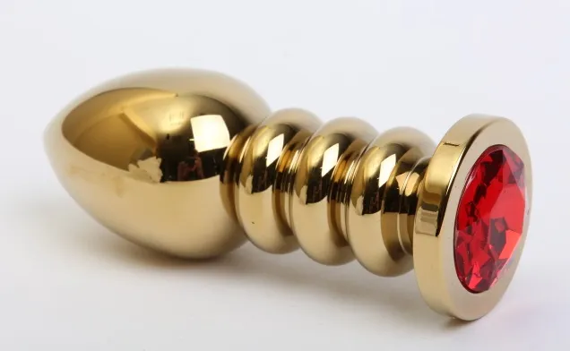 пробка металл фигурная золото с красным стразом 10,3х3,8см 47424-2mm в СПб