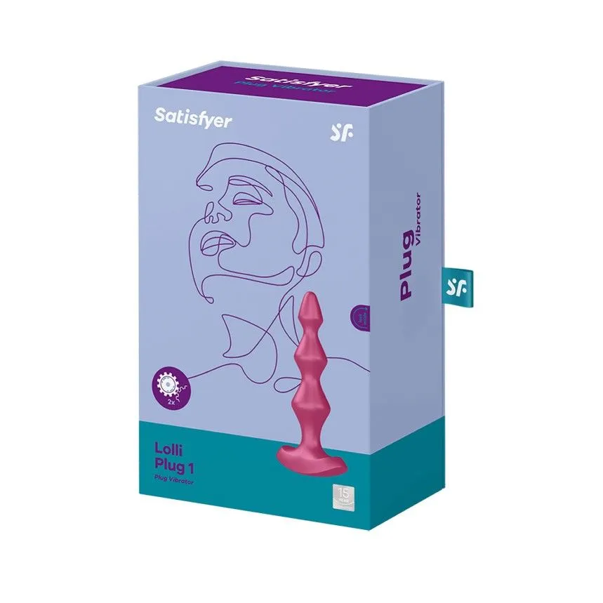 пробка анальная с вибрацией satisfyer lolli plug 1, красная в СПб