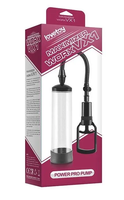вакуумная помпа lovetoy maximizer worx vx1, прозрачная в СПб