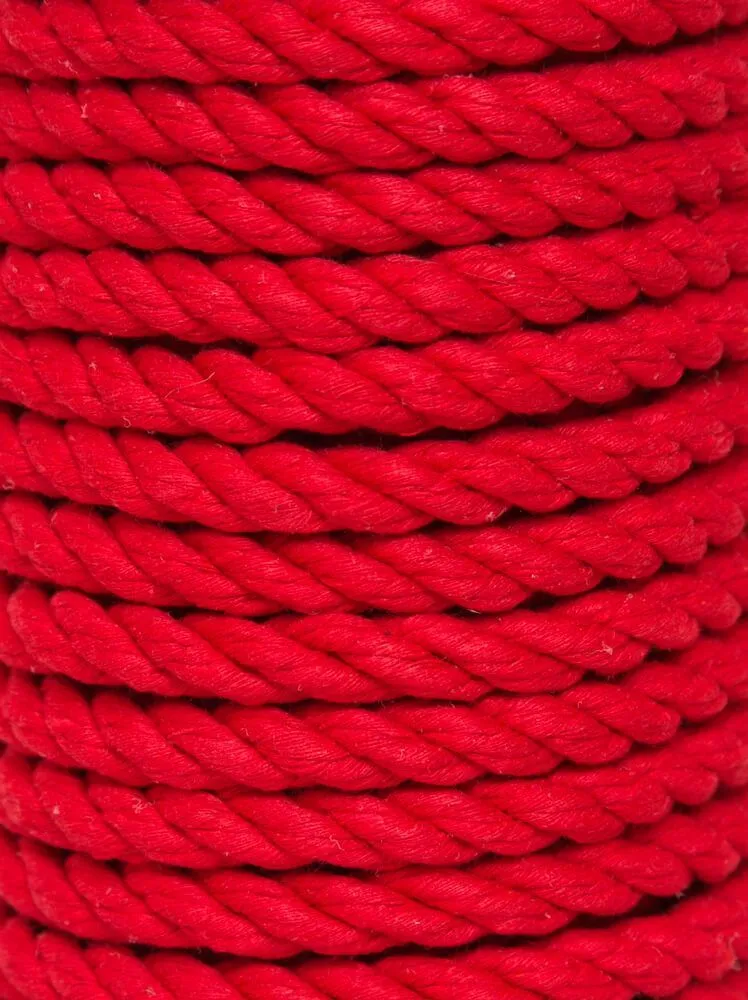 хлопковая веревка для шибари pinkrabbit красная, 10 м в СПб