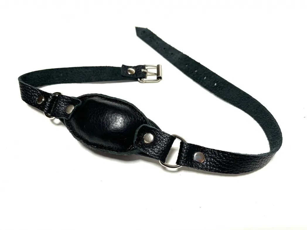 кляп кожаный черный 60013ars в СПб
