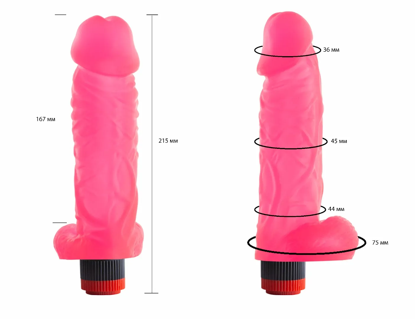 вибромассажер гелевый розовый 225500ru в СПб