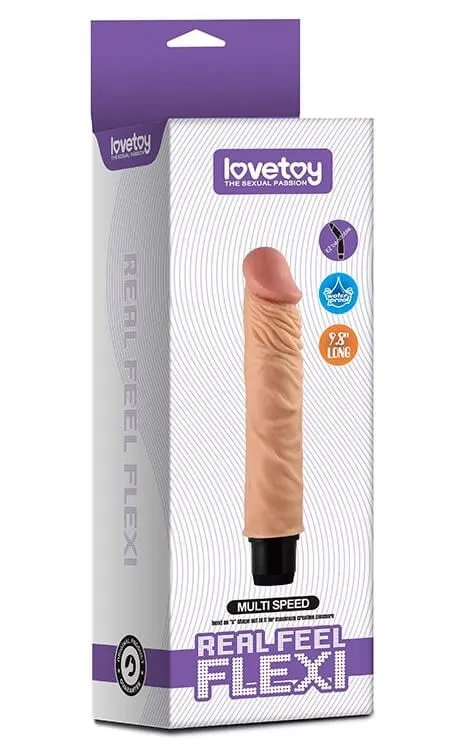 вибратор lovetoy real feel flexi 9.8 inch, телесный в СПб