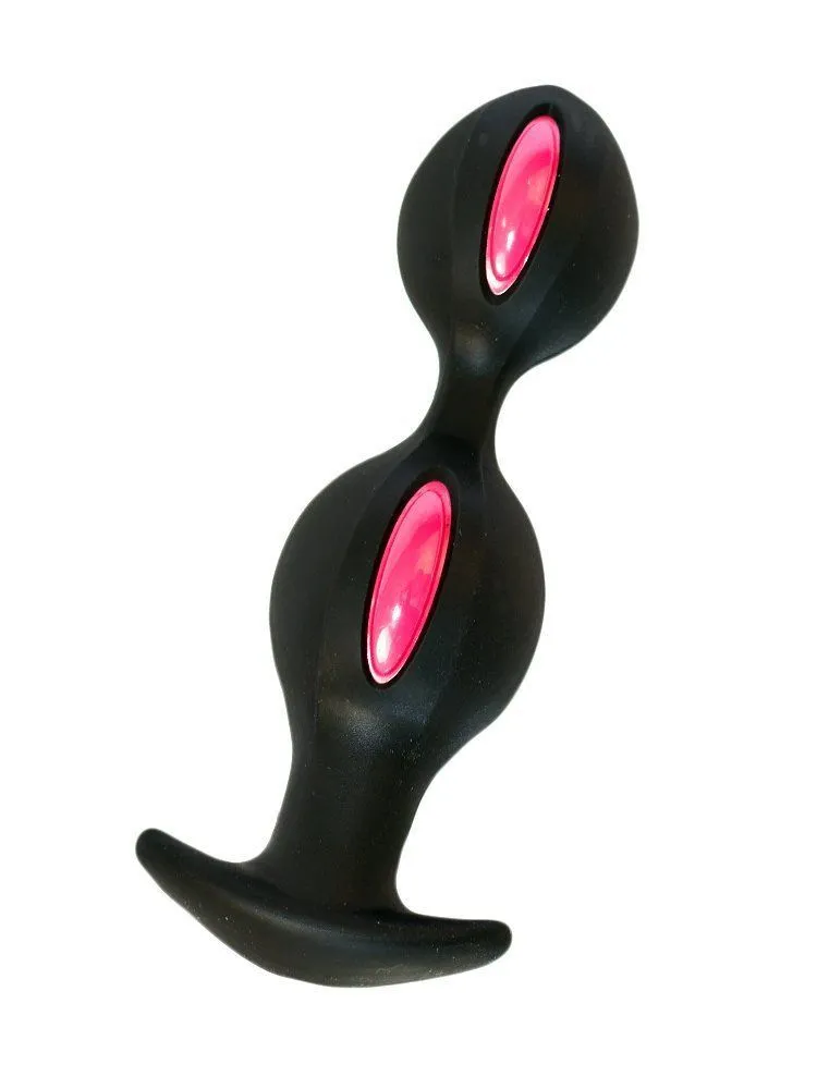 анальные шарики fun factory b balls, черно-малиновые в СПб