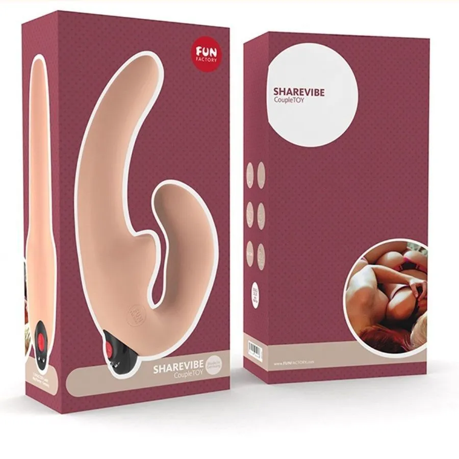 страпон с вибрацией fun factory sharevibe, телесный в СПб