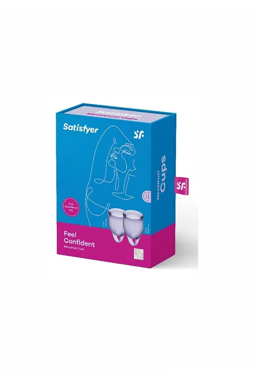 Набор менструальных чаш Satisfyer Feel confident Menstrual Cup (Lila)