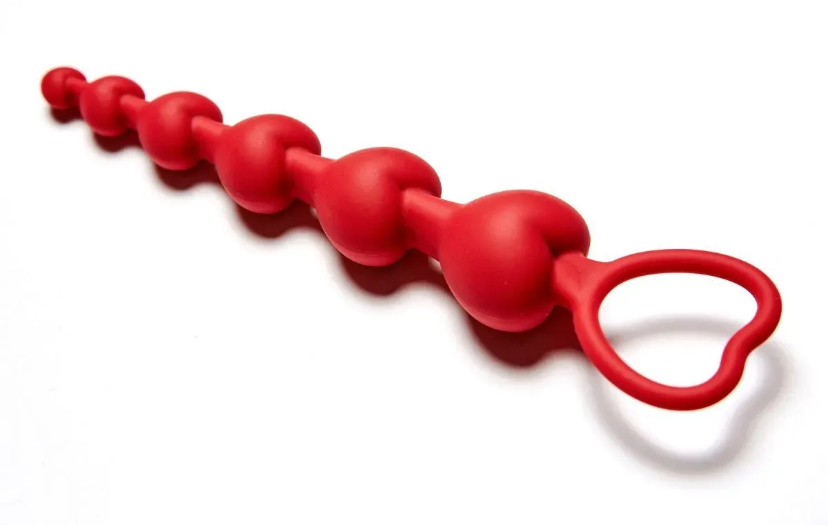 анальная цепочка love beam, красная в СПб