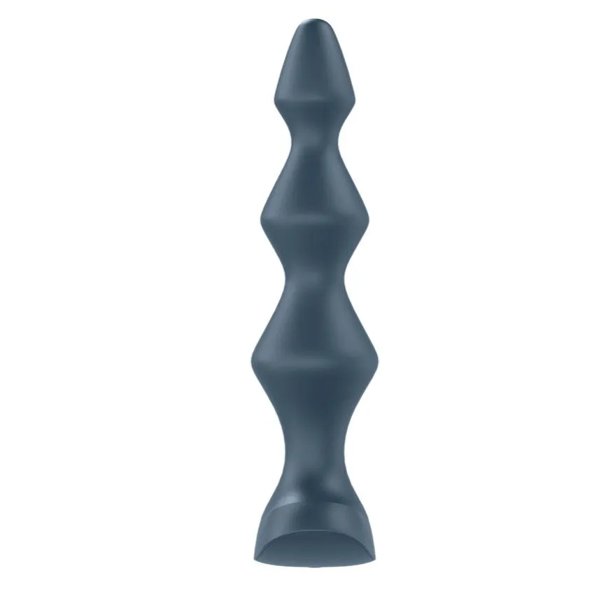 пробка анальная с вибрацией satisfyer lolli plug 1, серая в СПб