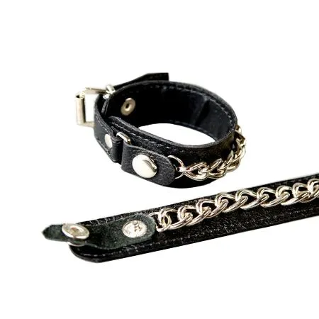 напульсники подиум с цепочками, черные в СПб
