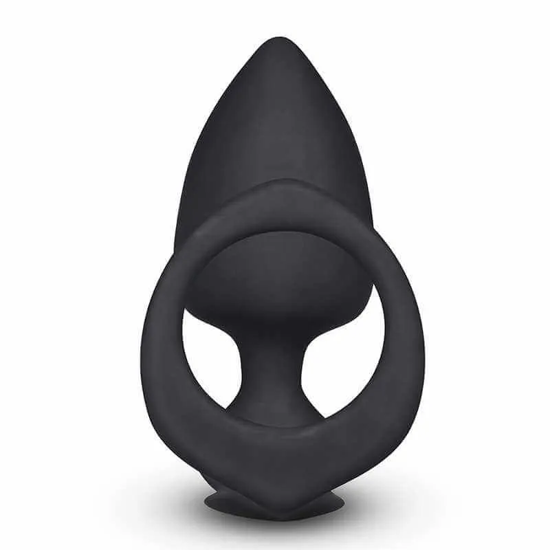анальная пробка lovetoy combo threat cockring plug, черная в СПб