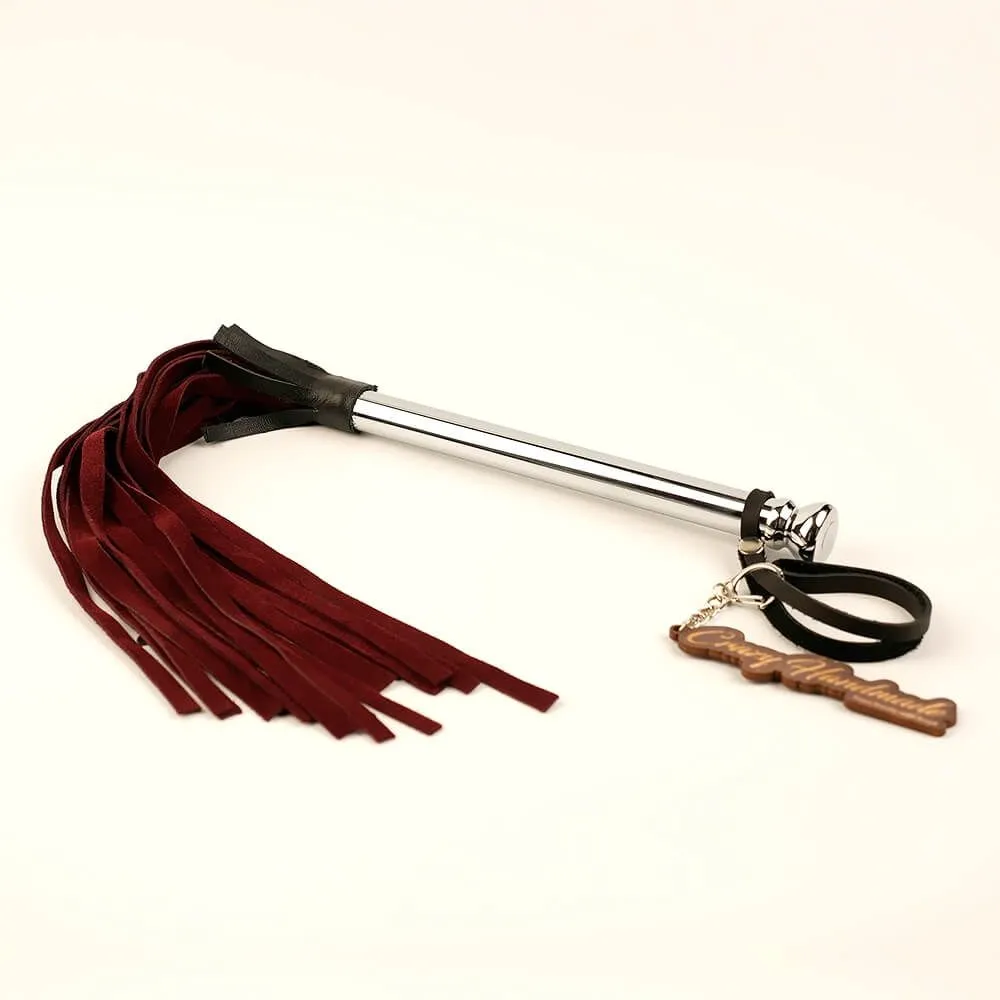 плеть pinkrabbit бургундия из натурального велюра, бордовая в СПб