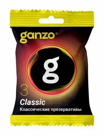 презервативы классические ganzo classic 3шт. в пакете black edition в СПб