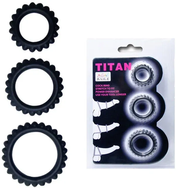 bi210143 / набор из 3х ребристых эреционных колец titan в СПб