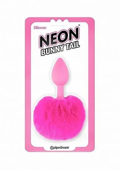 анальная пробка с меховым хвостом, розовая в СПб