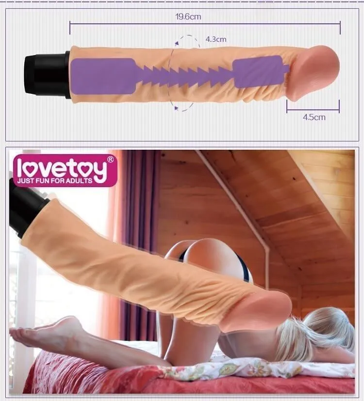 вибратор lovetoy real feel flexi 9.8 inch, телесный в СПб