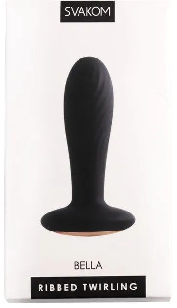 анальная пробка ребристая svakom bella, черная в СПб