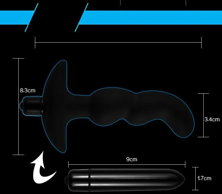 вибратор анальный lovetoy silicone p spot teaser, чёрный в СПб