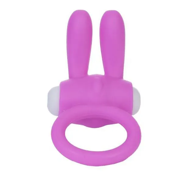 Виброкольцо Lovetoy Power Clit Кролик, розовое