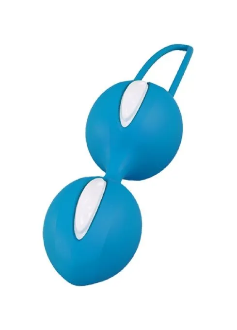 вагинальные шарики fun factory smartballs duo, ярко-голубые в СПб
