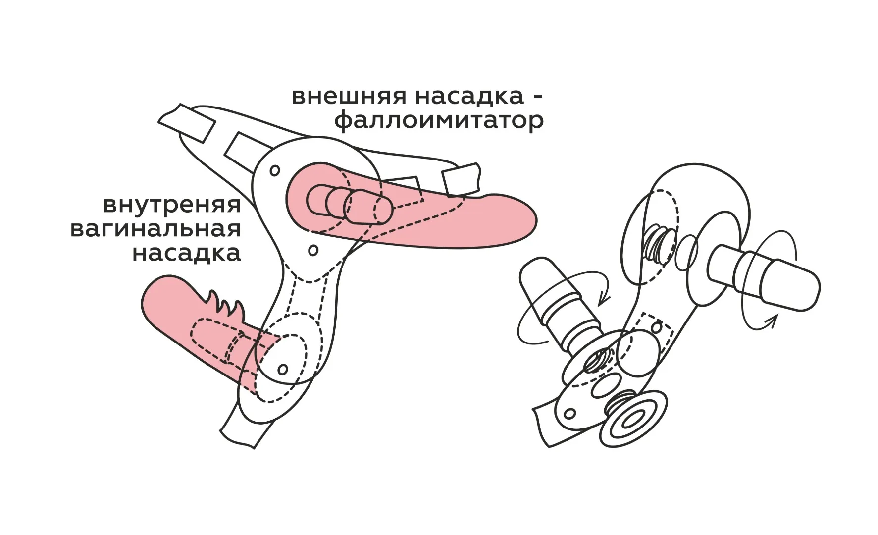 фаллоимитатор неоскин с поясом harness 836703ru в СПб