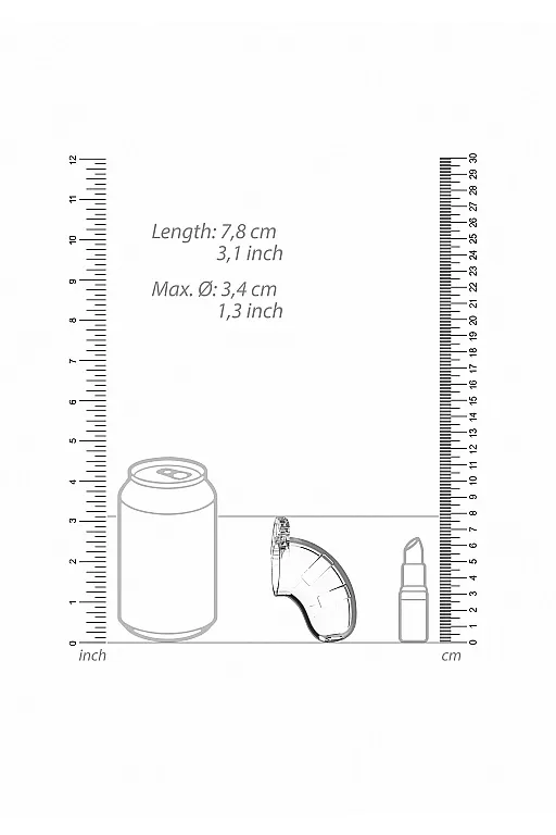 мужской пояс верности cock cage model 13 chastity 2.5" в СПб