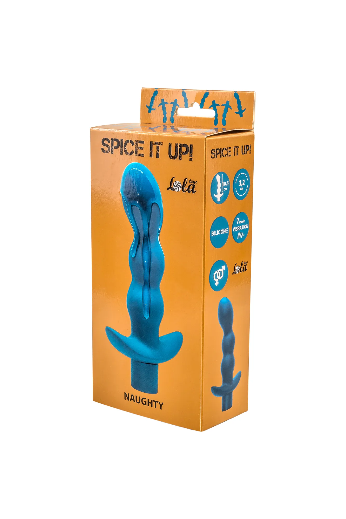 анальная пробка с вибрацией spice it up naughty aquamarine 8012-03lola в СПб
