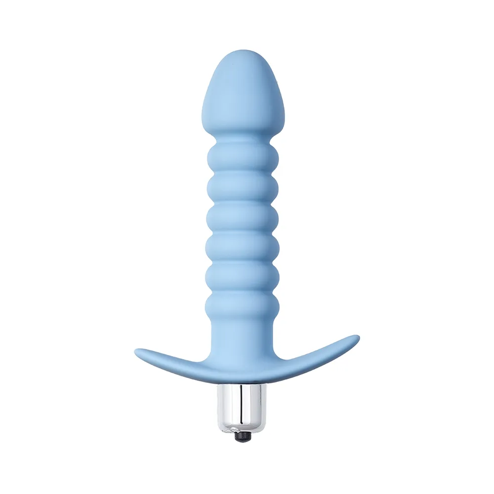 анальная пробка с вибрацией twisted anal plug blue (батарейки ааа) 5007-02lola в СПб