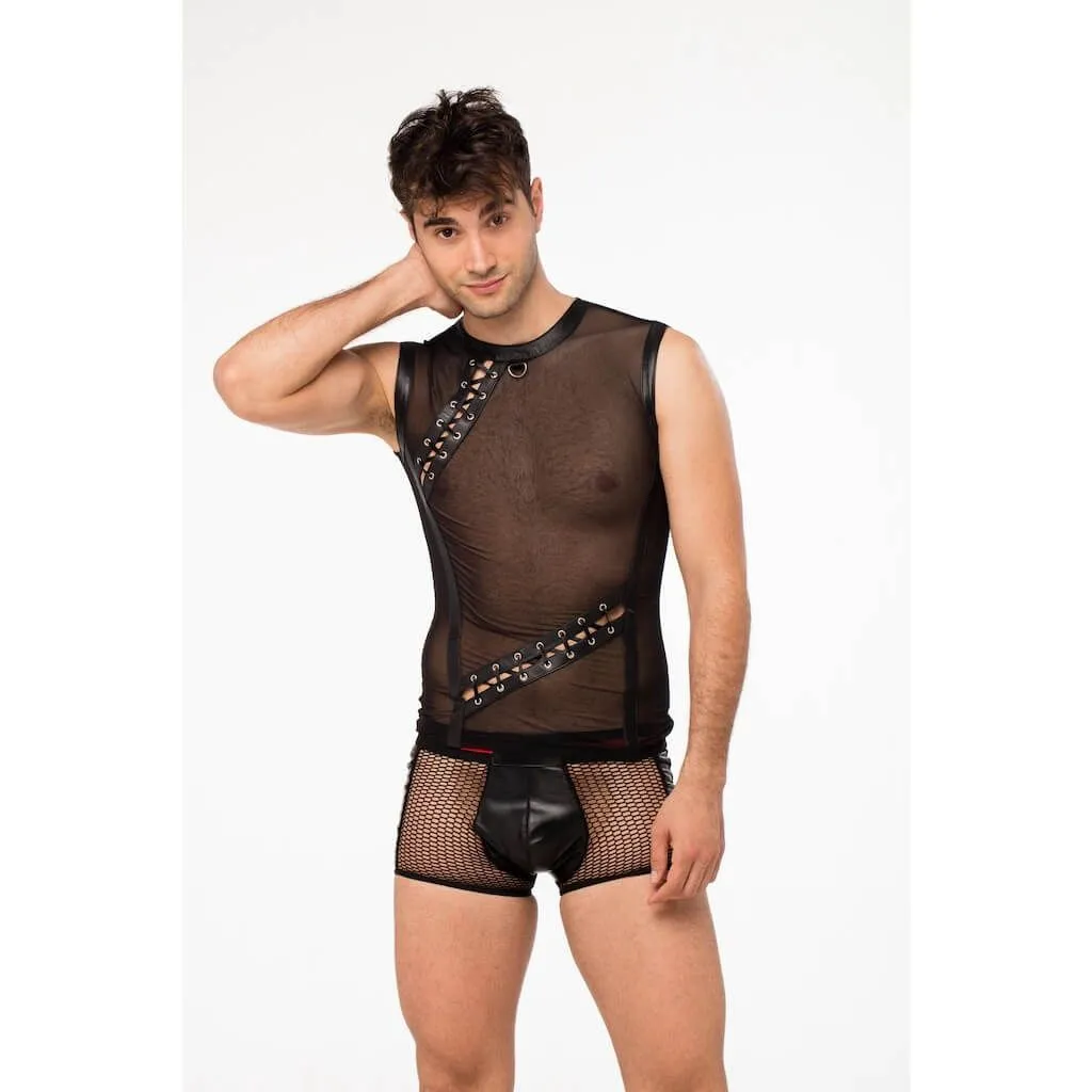 Эротическое футболка lapin rose с элементом шнуровки, размер s в СПб