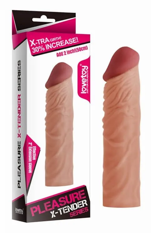 насадка удлиняющая lovetoy pleasure x-tender, без вибрации в СПб