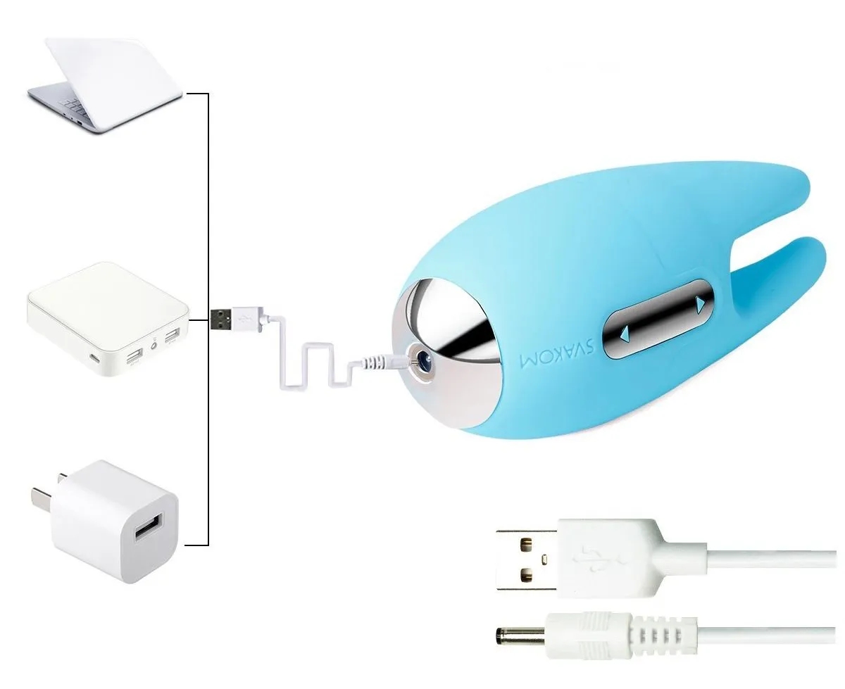 универсальный массажер svakom cookie, голубой в СПб