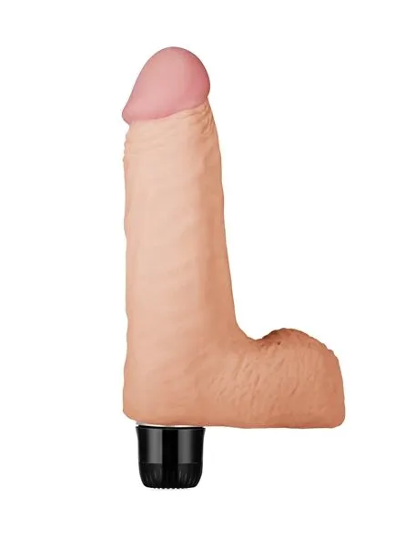 Вибратор с мошонкой Lovetoy Real Feel Realistic, телесный