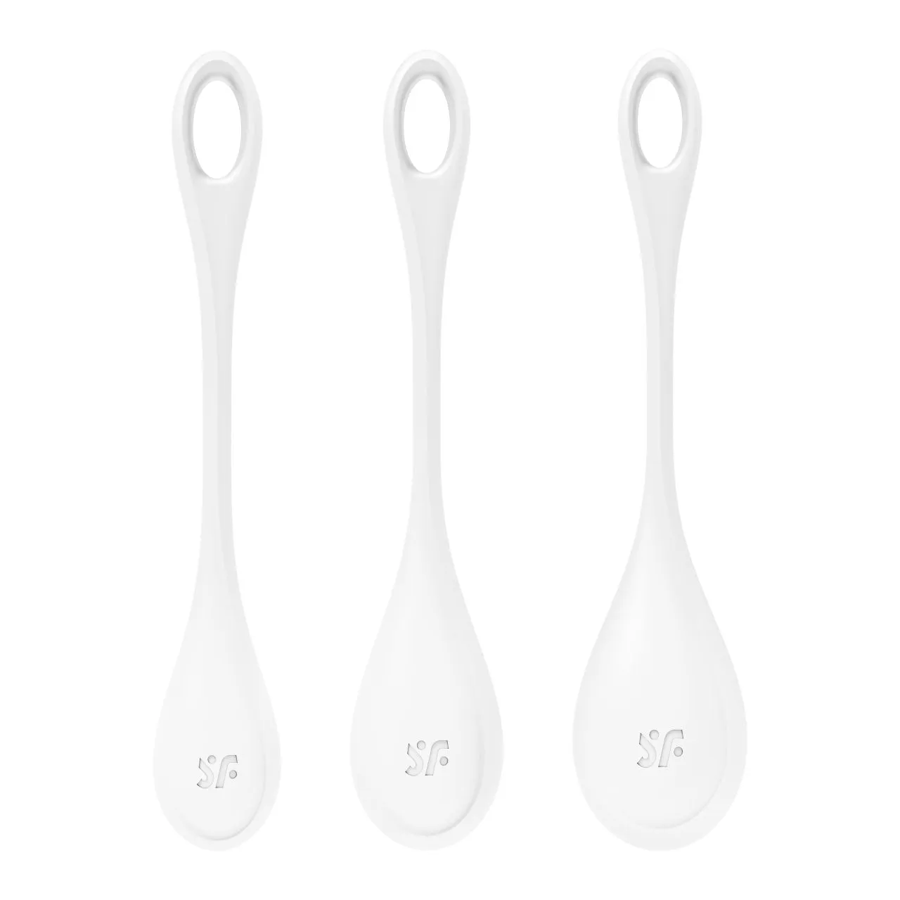 набор одинарных вагинальных шариков yoni power 1 (белый) в СПб