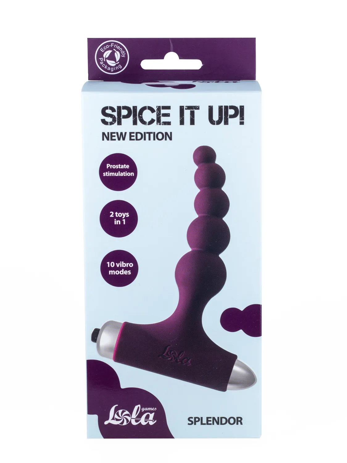 анальная пробка с вибрацией spice it up new edition splendor wine red 8017-03lola в СПб
