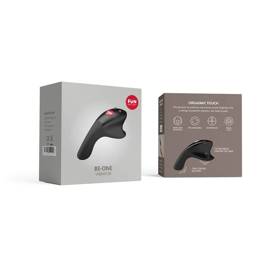 минивибратор на палец be-one черный в СПб