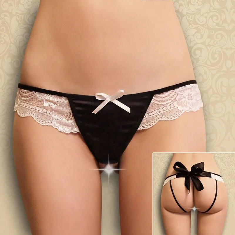 Эротическое стринги контактные flirton с кружевом 2706 в СПб