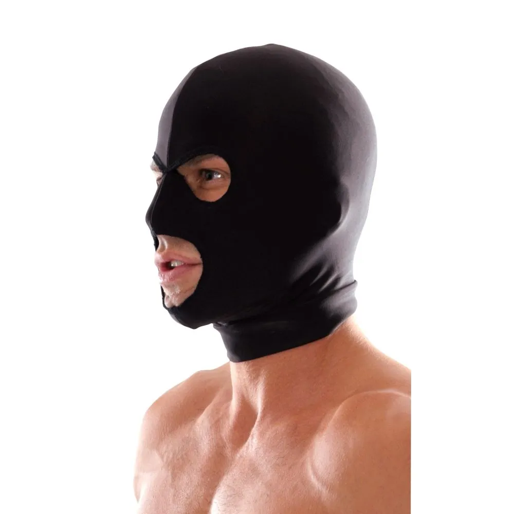 маска pipedream spandex 3 hole hood, черная в СПб