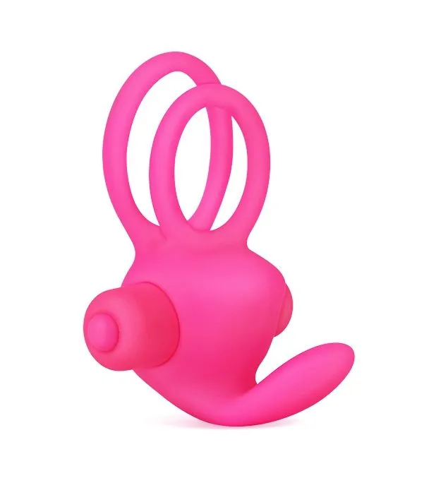 виброкольцо lovetoy power clit duo, розовое в СПб