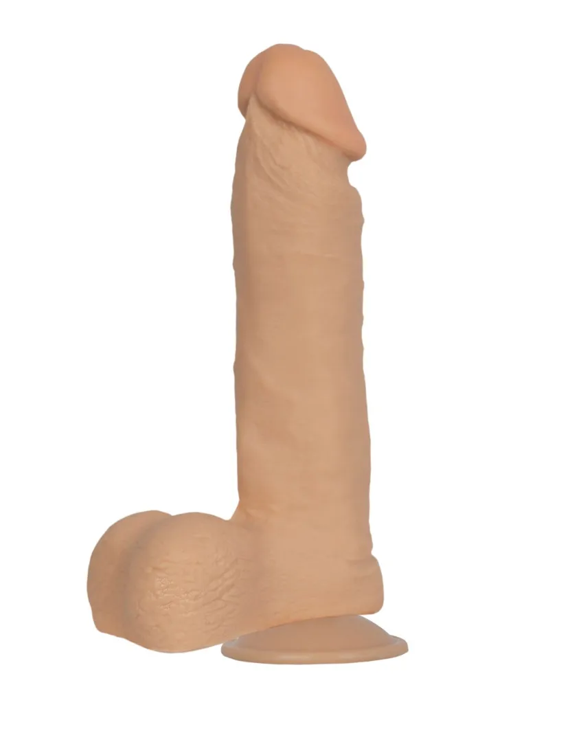 Фаллоимитатор на присоске гелевый с мошонкой 101500ru