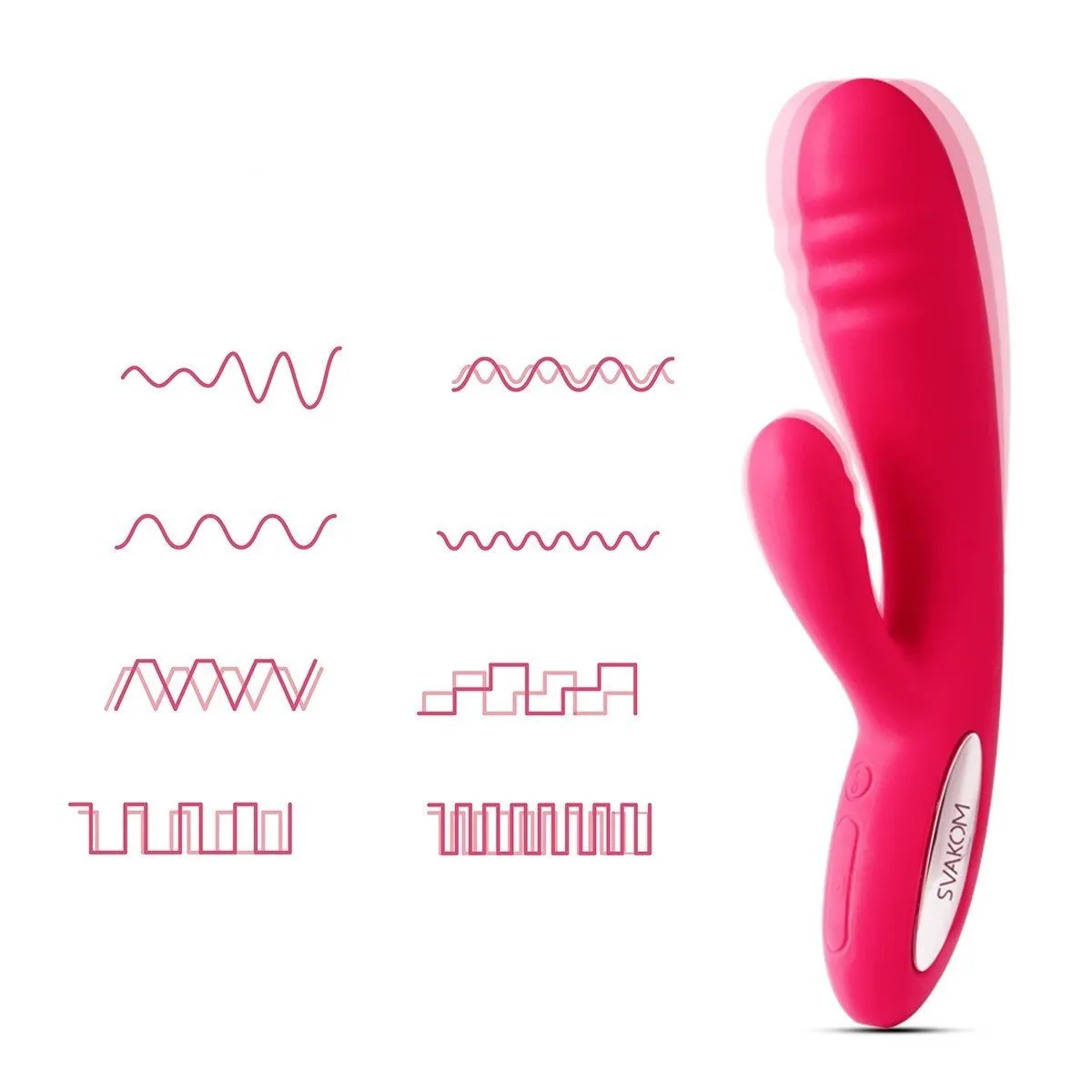 вибратор двойной svakom adonis, розовый в СПб