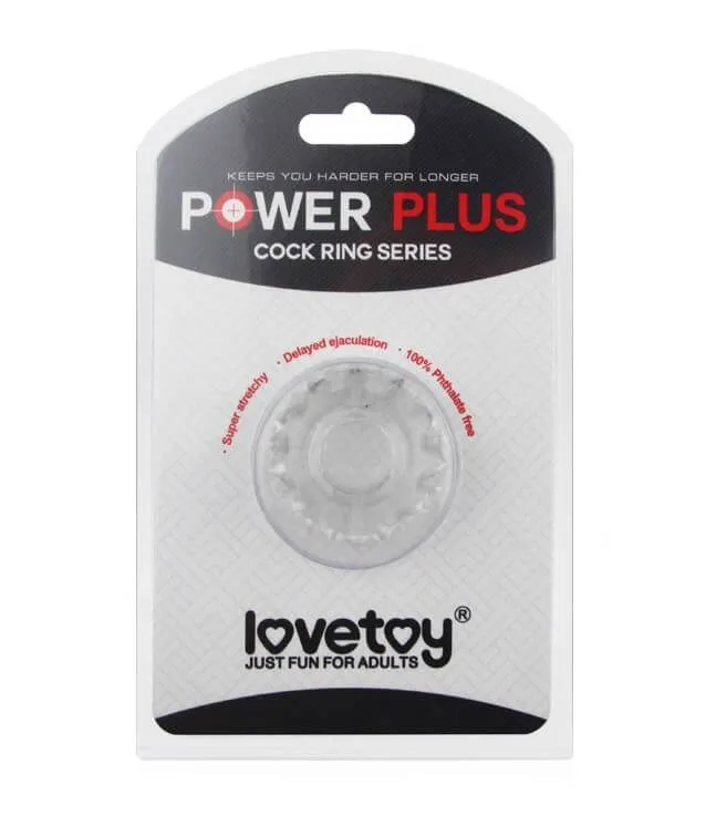 эрекционное кольцо lovetoy power plus 1431, прозрачное в СПб