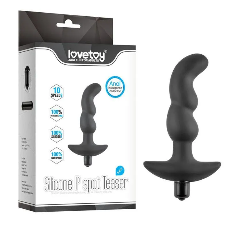 вибратор анальный lovetoy silicone p spot teaser, чёрный в СПб