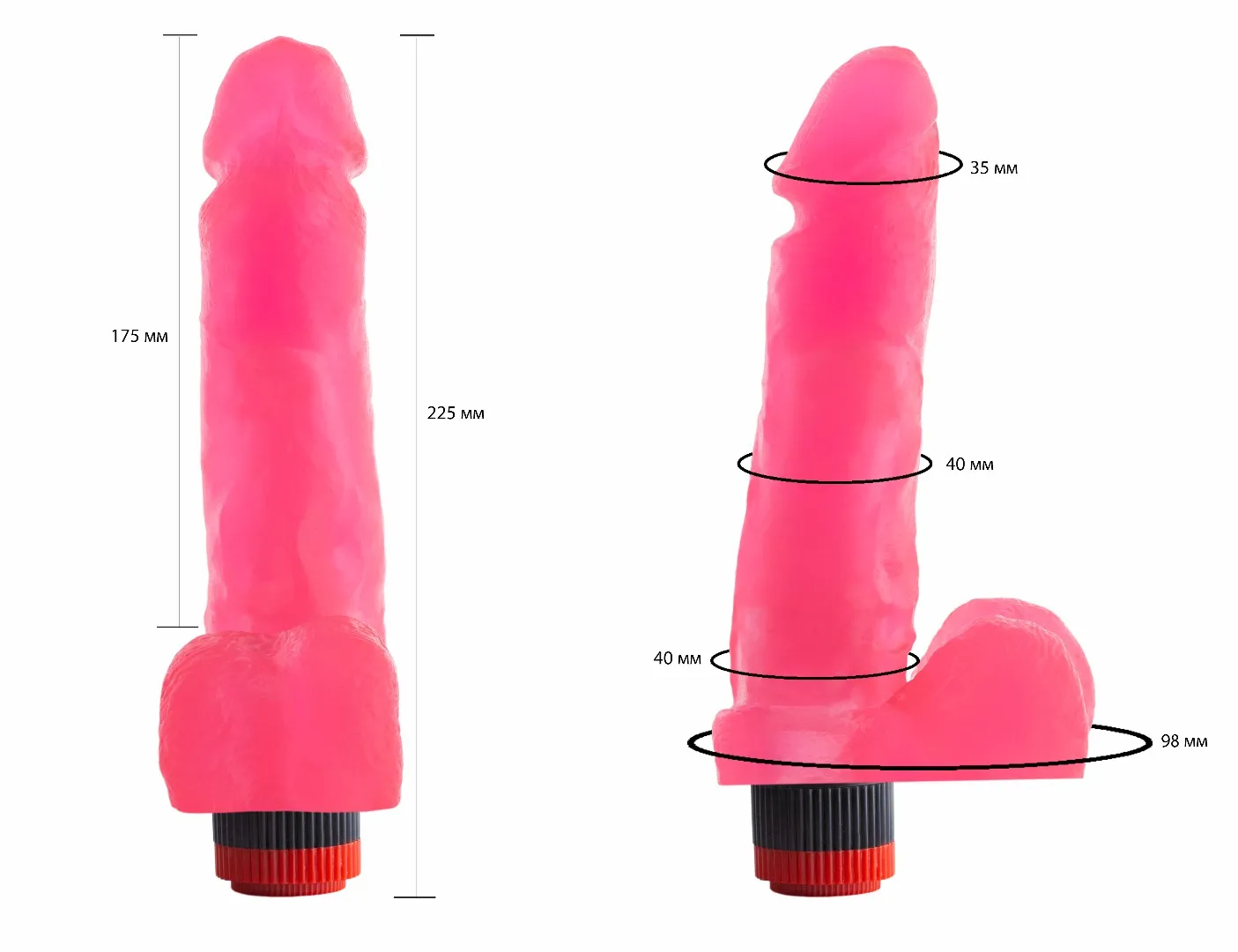 вибратор гелевый розовый 221500ru в СПб