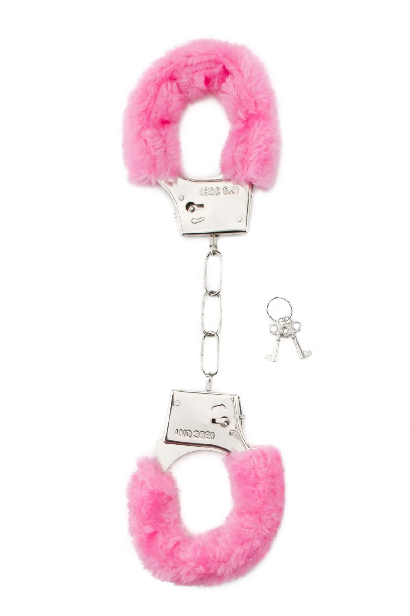 Наручники декоративные с мехом Shots Toys, розовые