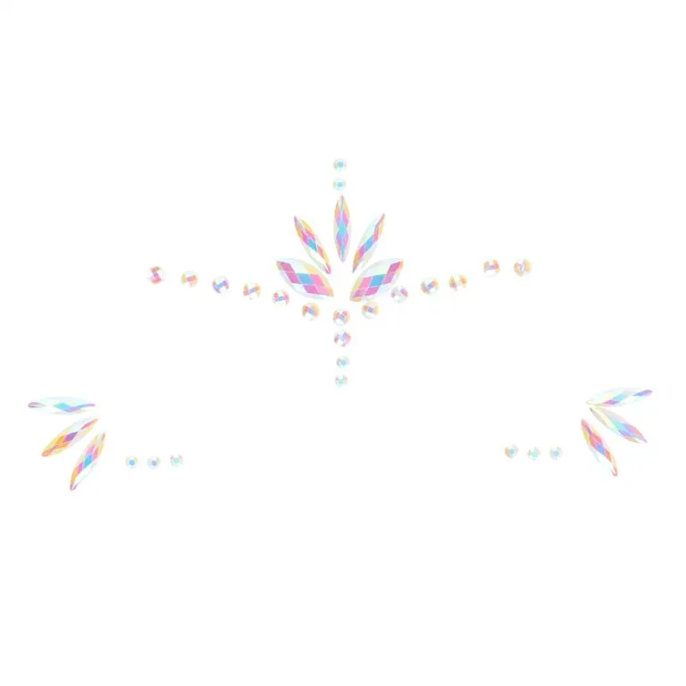 декоративное украшение (камни) на клеевой основе body jewelry stickers - face - glow in the dark - o в СПб
