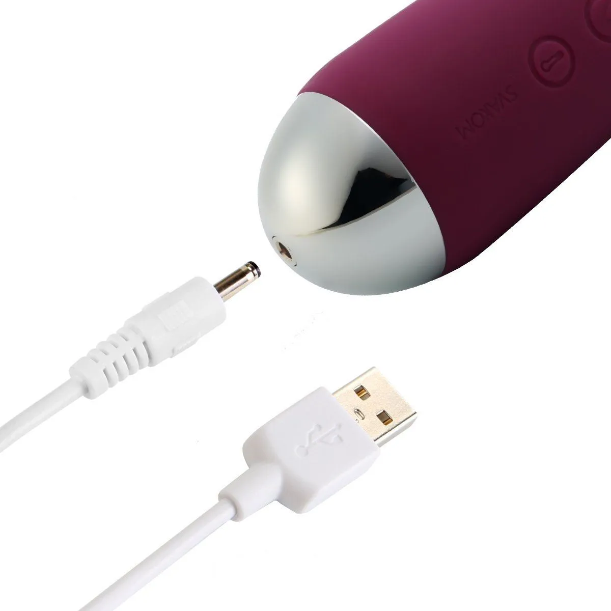 универсальный массажер с насадкой svakom emma, фиолетовый в СПб