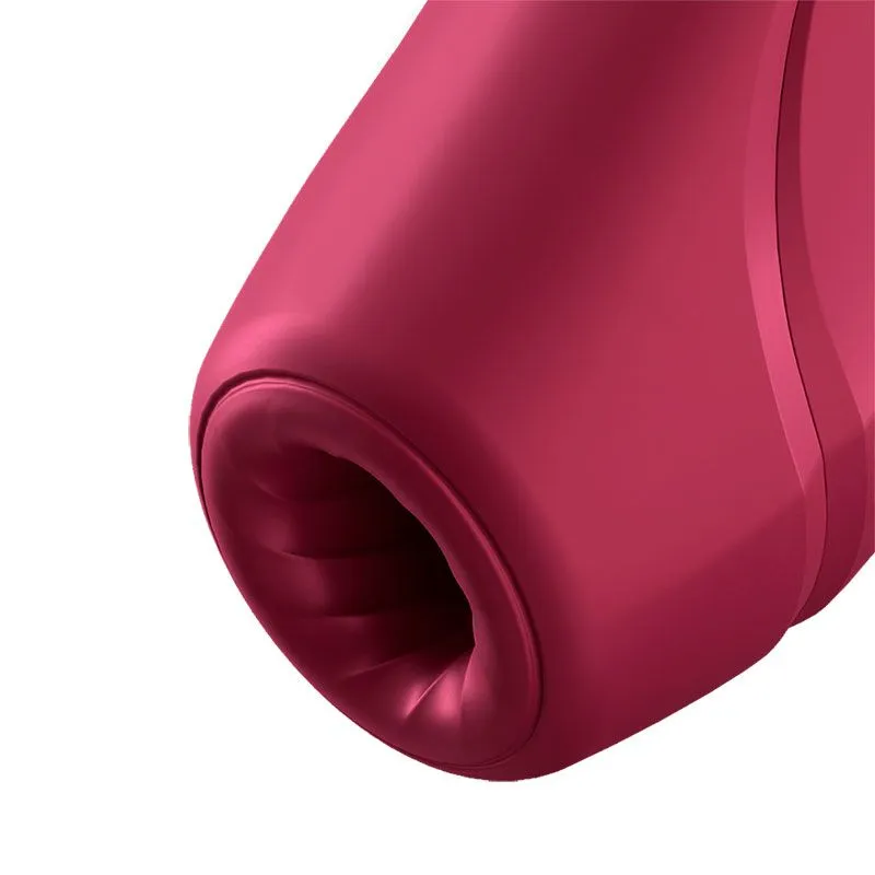 вакуум-волновой бесконтактный cтимулятор satisfyer curvy 1+, бордовый в СПб