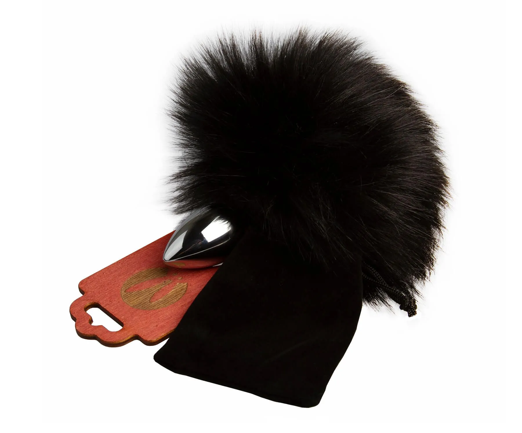 анальная пробка pinkrabbit с хвостом кролика, черная в СПб