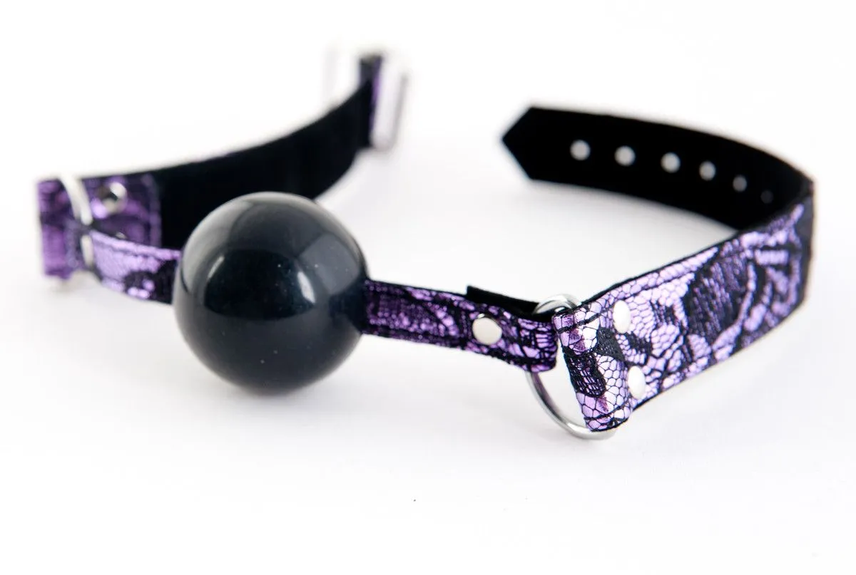 кляп toyfa marcus на кружевном ремешке, силикон, розовый, 62 см в СПб