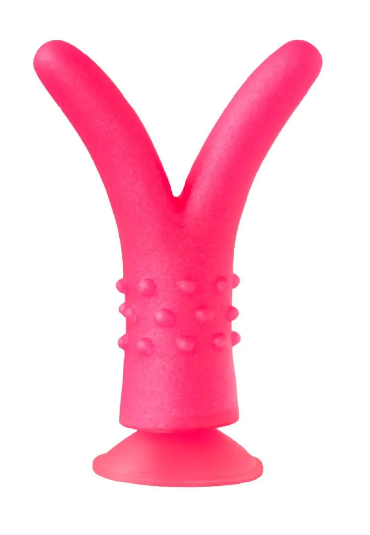 Фаллоимитатор двойной, на присоске