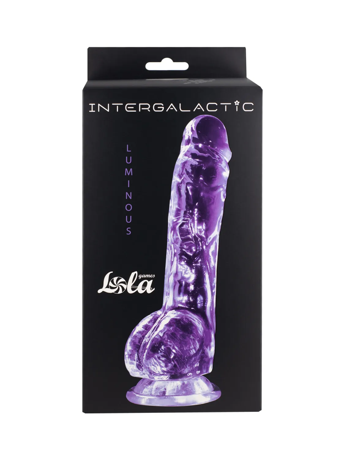 прозрачный дилдо intergalactic luminous purple 7086-02lola в СПб